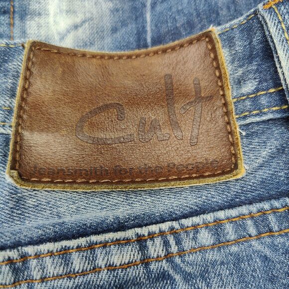 Cult of Individuality Jeans Japanese Selvedge Denim Rebel Straight Size 30x34 - Picture 6 of 8